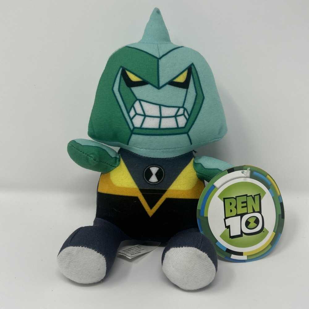 NWT Toy Factory Ben 10 7" Plush Diamondhead Soft Doll Toy Stuffed Animal